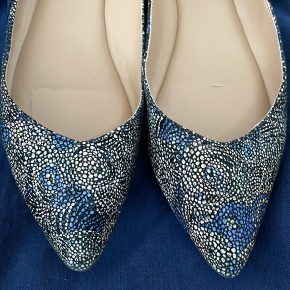 Audrey Brooke Shoes - Audrey Brooke Leather Patterned Flats